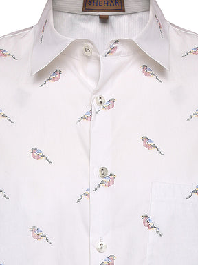 BIRD-PRINT SHIRT