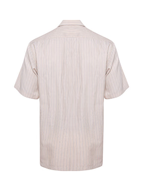 STRIPPED GIZA-COTTON SHIRT