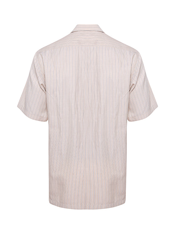 STRIPPED GIZA-COTTON SHIRT