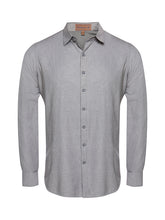 GREY TEXTURED COTTON SHIRT