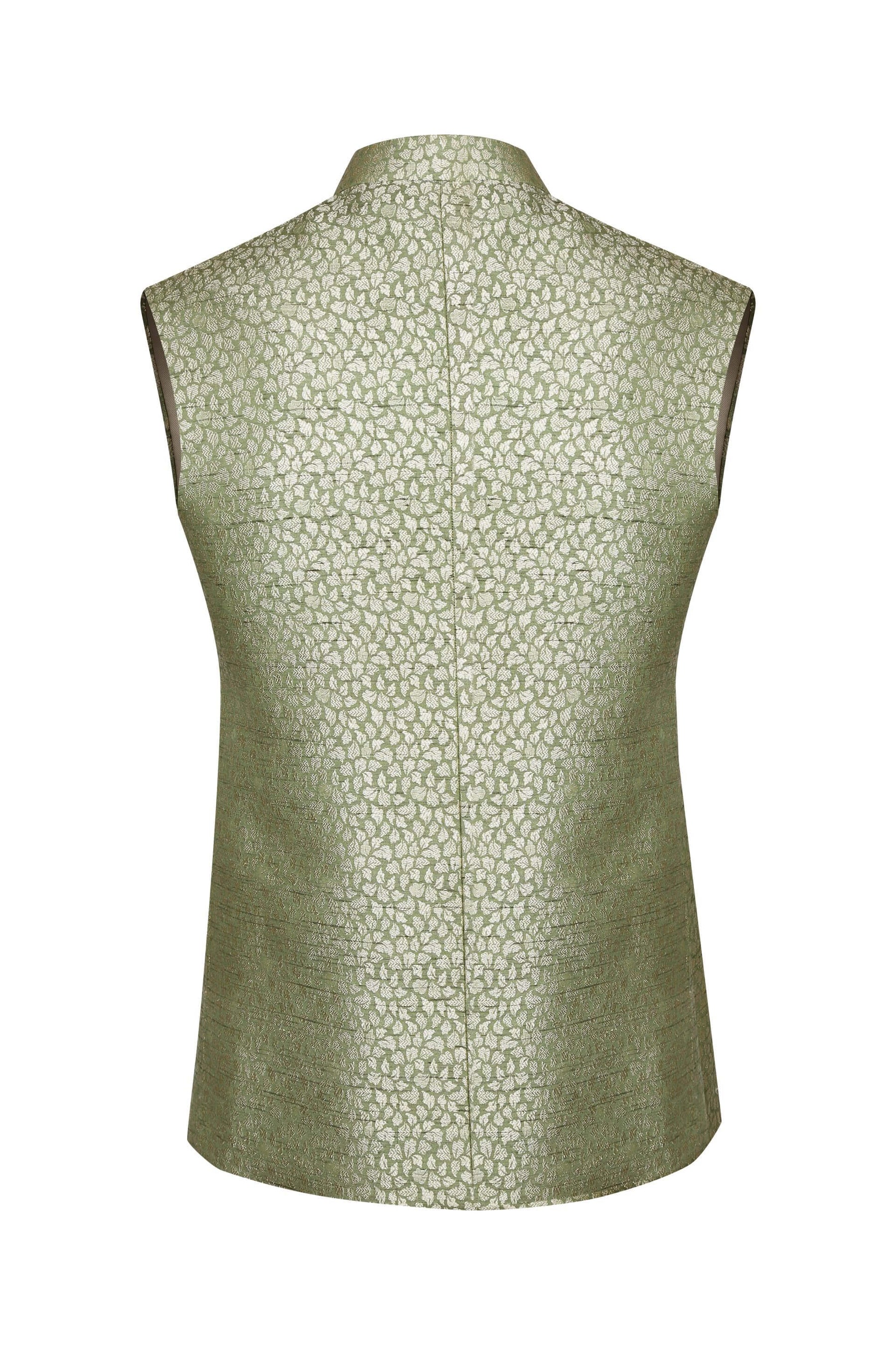 JADE BROCADE NEHRU JACKET